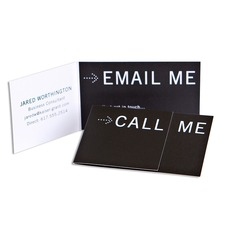 Folded business cards