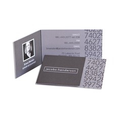 Folded business card printing