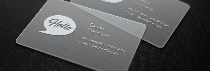 Clear business cards