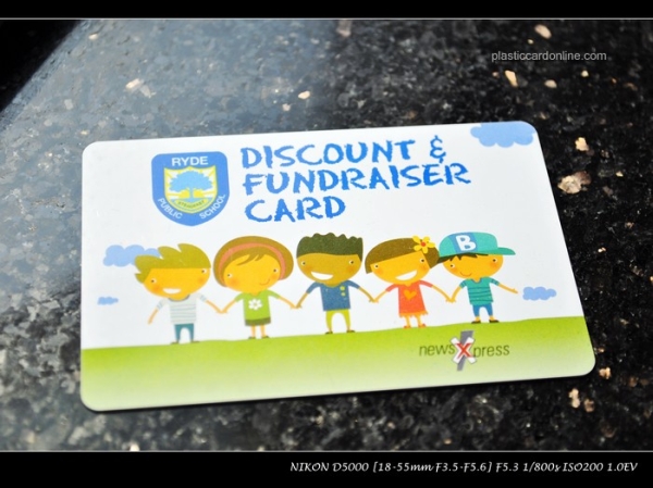Plastic discount card 