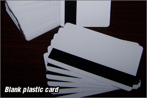 blank plastic card