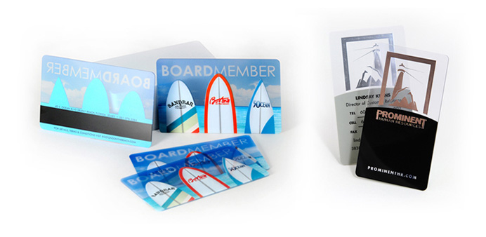 clear plastic card printing