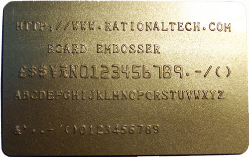 Embossed Id Card Printer