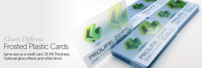 Plastic Business Cards Printing: Clear, Frosted & White