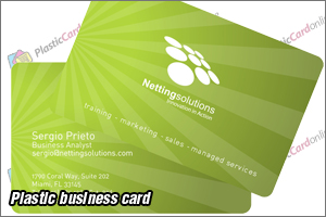 plastic business card