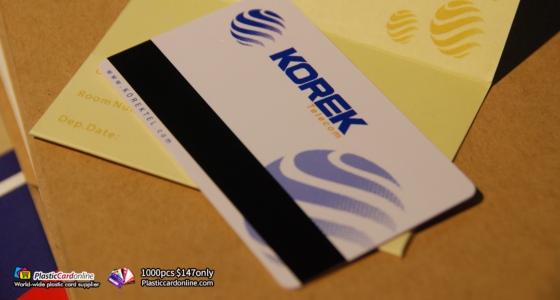 Plastic key cards