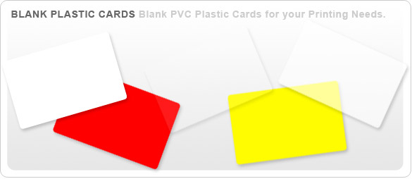 blank plastic cards