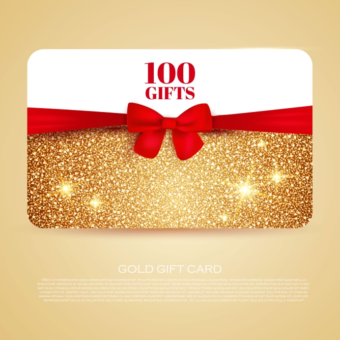 Free gift card design template - Plastic card