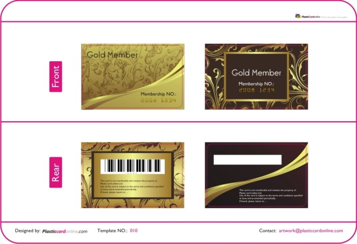 Free Ready Made Plastic Card Template