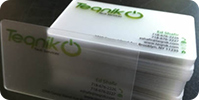 Plastic business cards