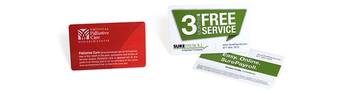 plastic promotional cards