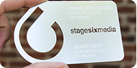 Metal business cards