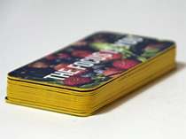 Edge painted business cards