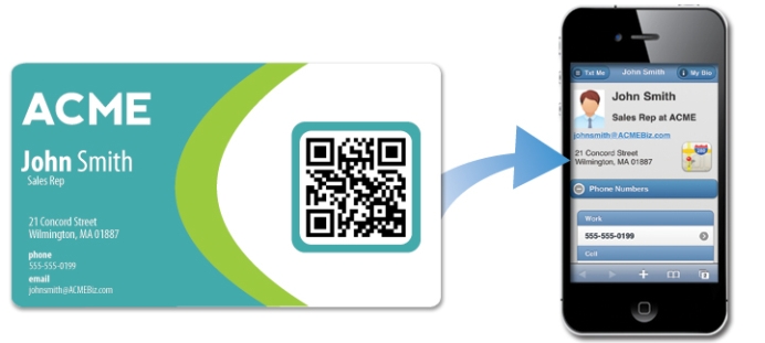 qr code business card