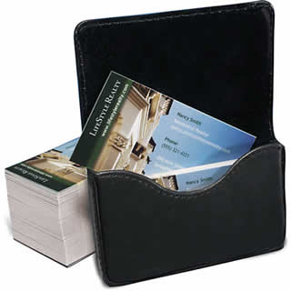 Leather business card holder