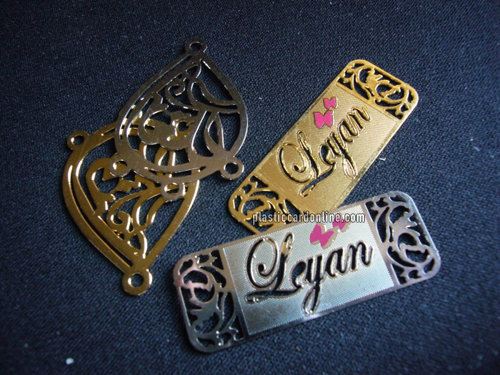 diecut metal cards